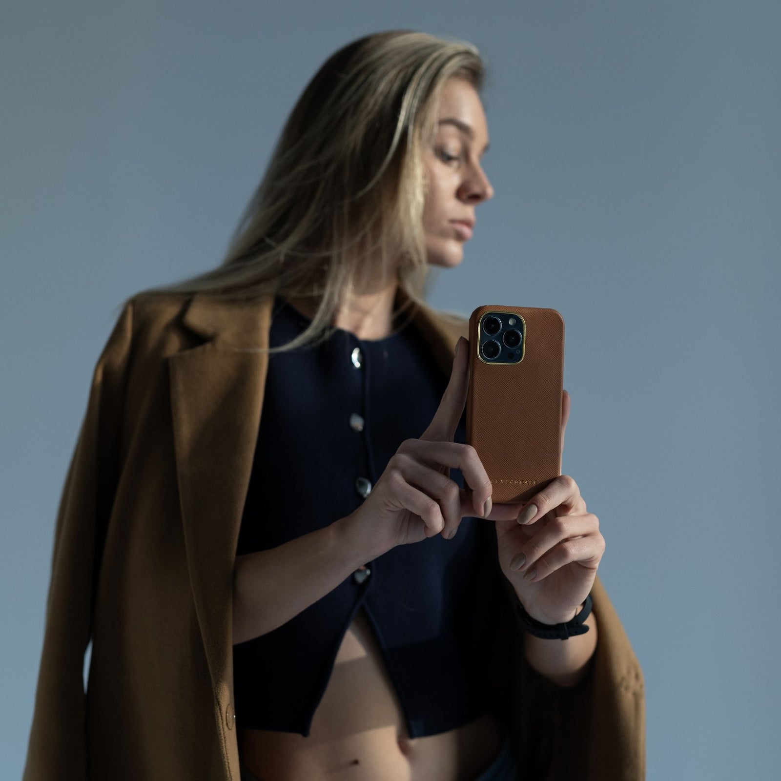 Saffiano Leder-iPhone 16 Hüllen von GENTCREATE