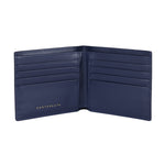 Inside the Saffiano Navy Blue Leather Wallet by Gentcreate