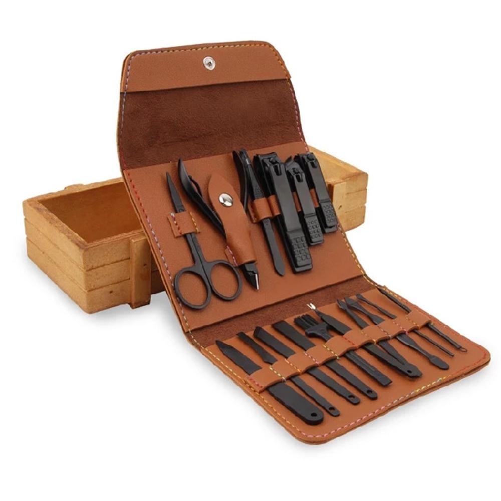 MEN'S MANICURE SET "NECESSE" Brown - Gentcreate