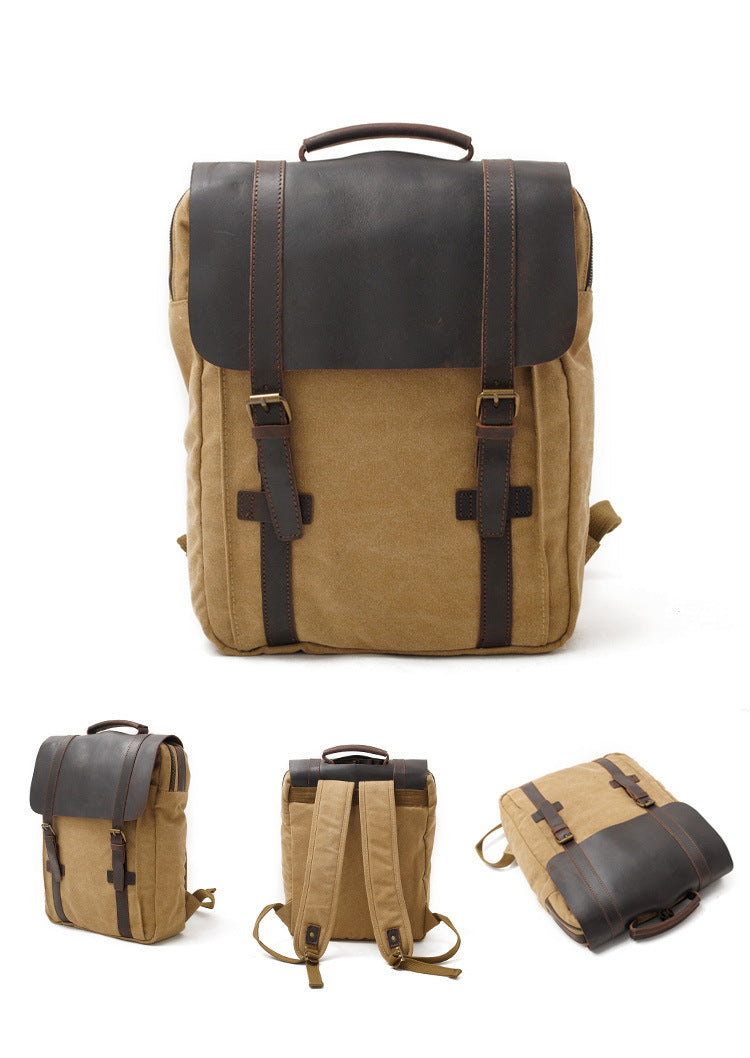 Vintage Waxed Canvas Backpacks by GENTCREATE