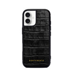 Funda iPhone de piel Croco Brillante