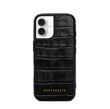 Funda iPhone de piel Croco Brillante