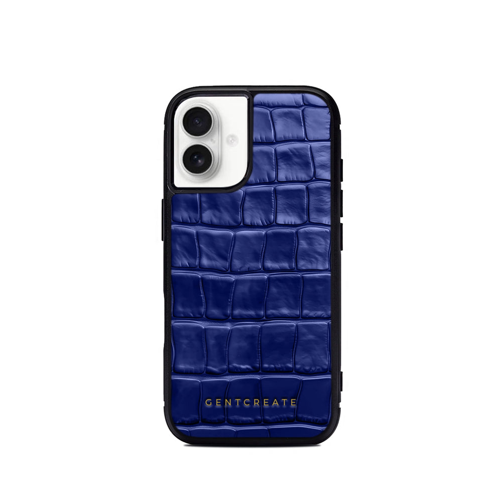 Leather iPhone Case Croco Glossy