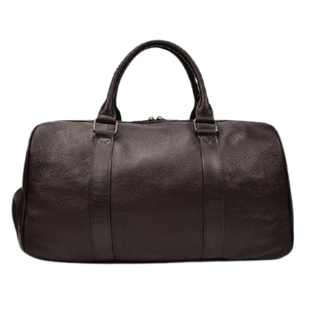 Leather Duffle Bag Medieval, Black