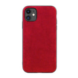 iPhone 11 Pro Max / Red Alcantara iPhone Case by Gentcreate