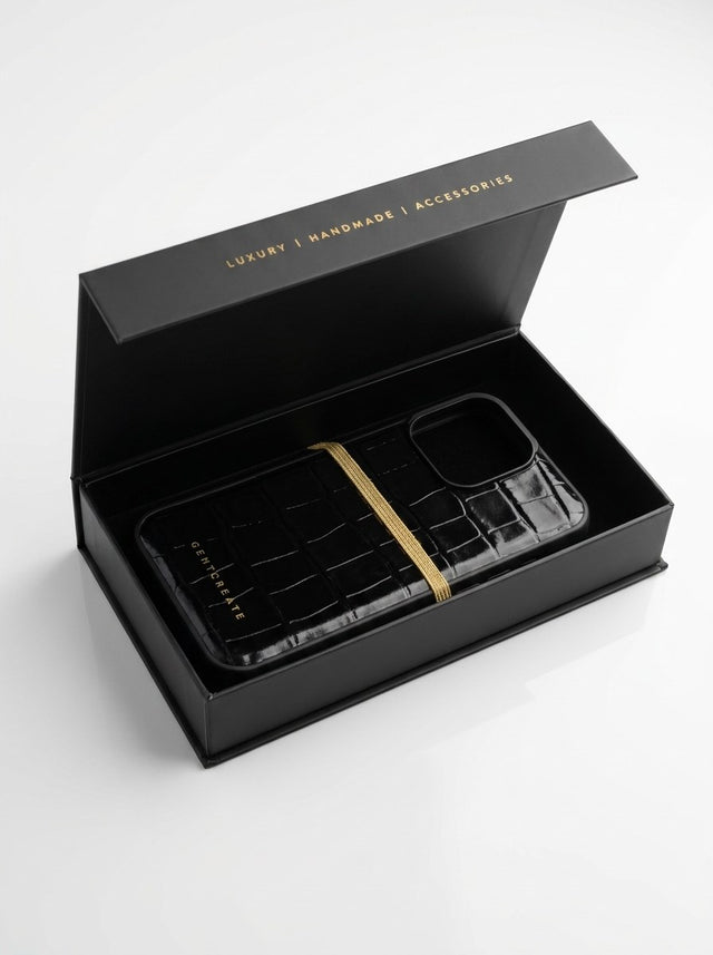 Δερμάτινη θήκη iPhone Croco Glossy