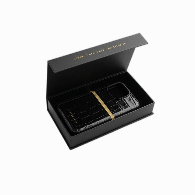 Leather iPhone Case Croco Glossy - GENTCREATE