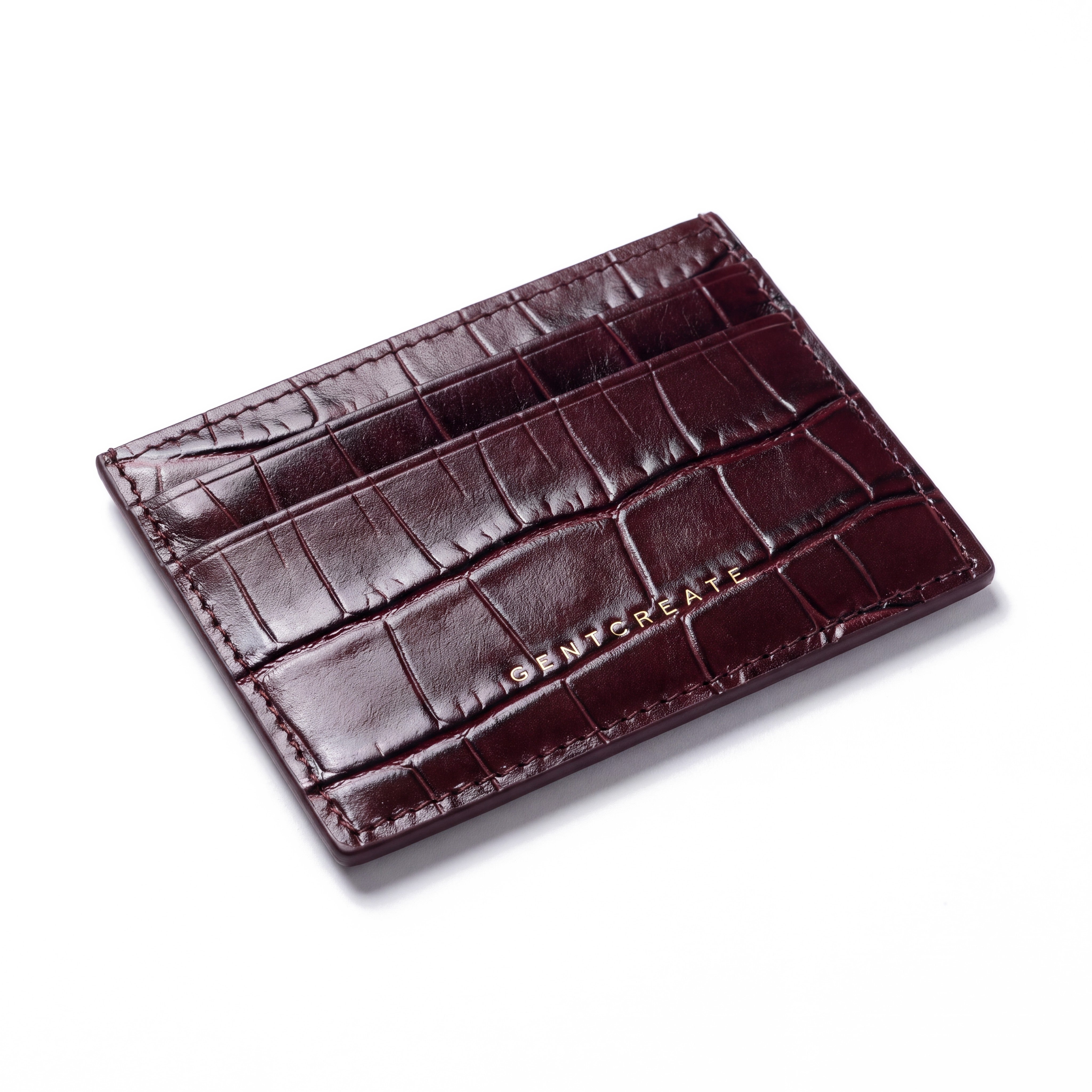 Crocodile Leather Card Holder: Croc Skin Cases | GENTCREATE