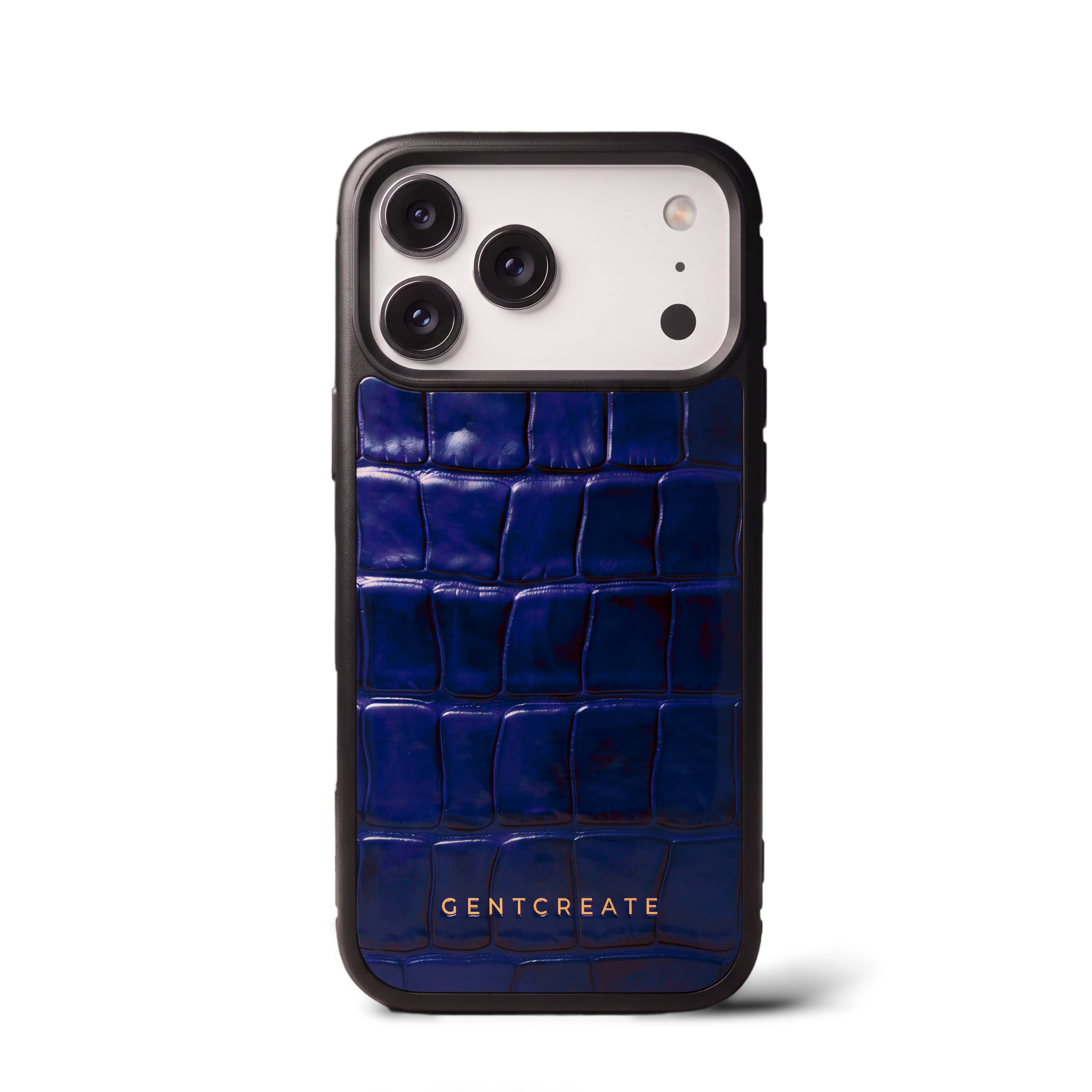 クロコ型押し スマホケース 本革 光沢 iPhoneケース ブランド | GENTCREATE