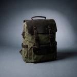 Army green Vintage Canvas Backpack OG by GENTCREATE, Canvas Backpacks menu image