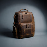 Brown leather backpack Rex by GENTCREATE, Leather Backpacks menu image