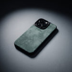 Green Alcantara iPhone case by GENTCREATE, Alcantara Phone Cases menu image