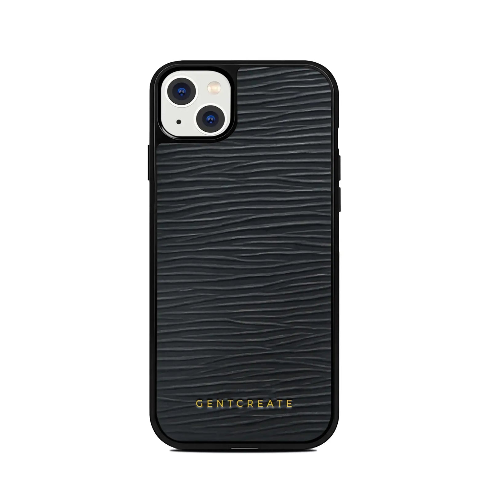 Leather iPhone Case Wave Pattern, iPhone 17 Air / Green Leather iPhone Case Wave Pattern, iPhone 17 Air / Green