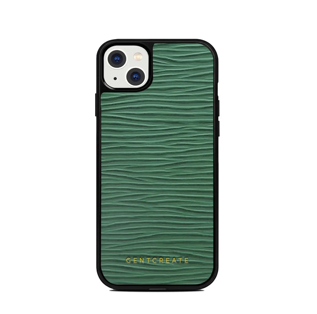 皮革iPhone手机壳 波浪图案