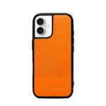 Coque iPhone en cuir motif lézard