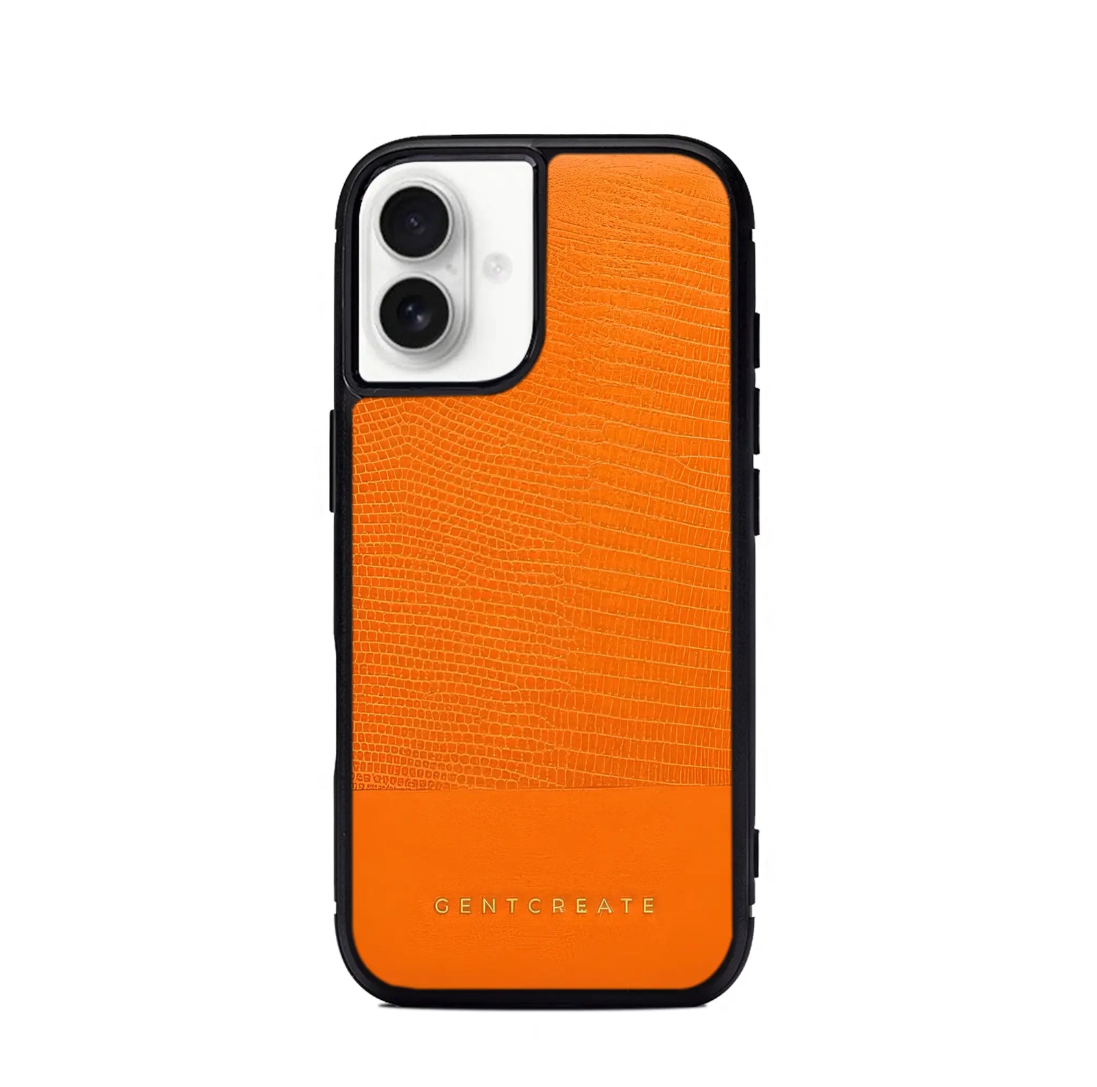 Capa de couro para iPhone com padrão de lagarto