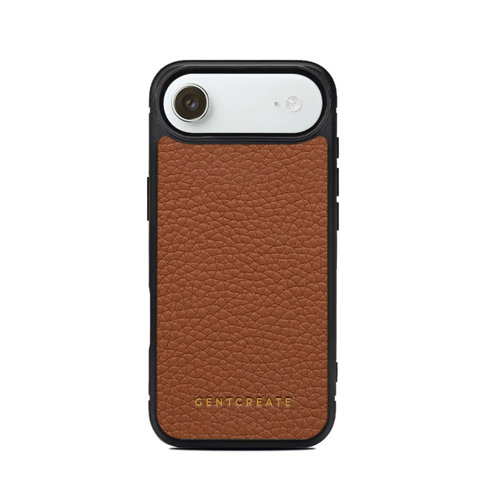Leather iPhone Case Pebble Pattern