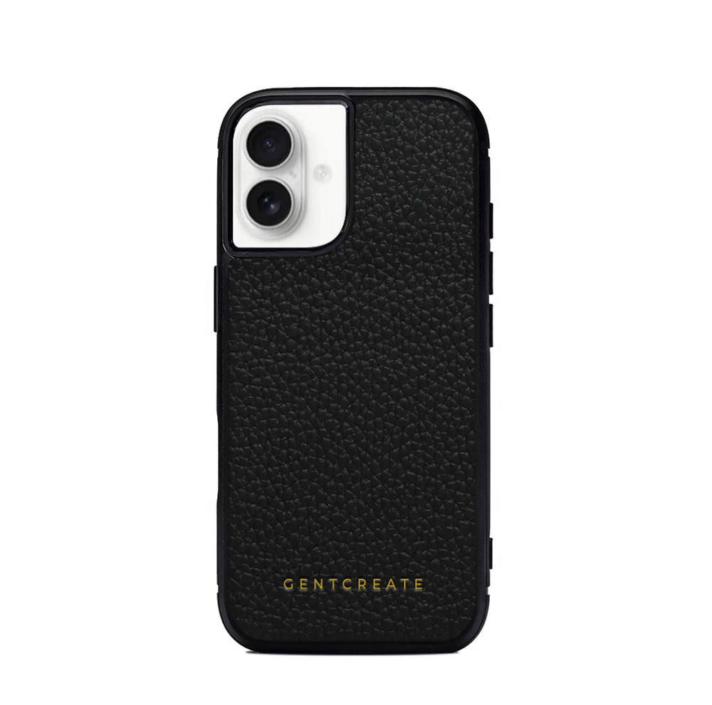 Leather iPhone Case Pebble Pattern