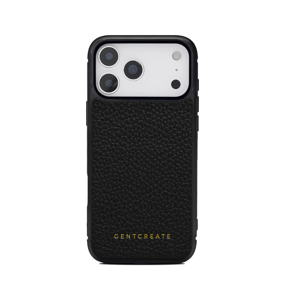 Leather iPhone Case Pebble Pattern