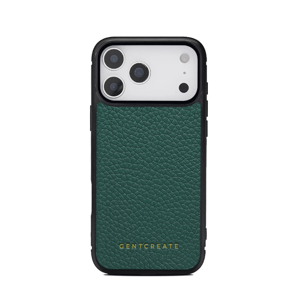Leather iPhone Case Pebble Pattern