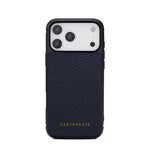 Leather iPhone 17 Navy Case By Gentcreate