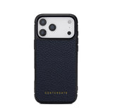 Leather iPhone 17 Navy Case By Gentcreate