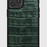 Δερμάτινη θήκη iPhone Croco Glossy