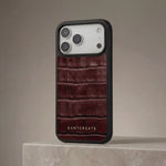 All colors croco glossy leather iPhone case by GENTCREATE