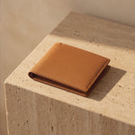 Saffiano Brown Leather Bifold Wallet by GENTCREATE – Handmade Luxury Video © GENTCREATE
