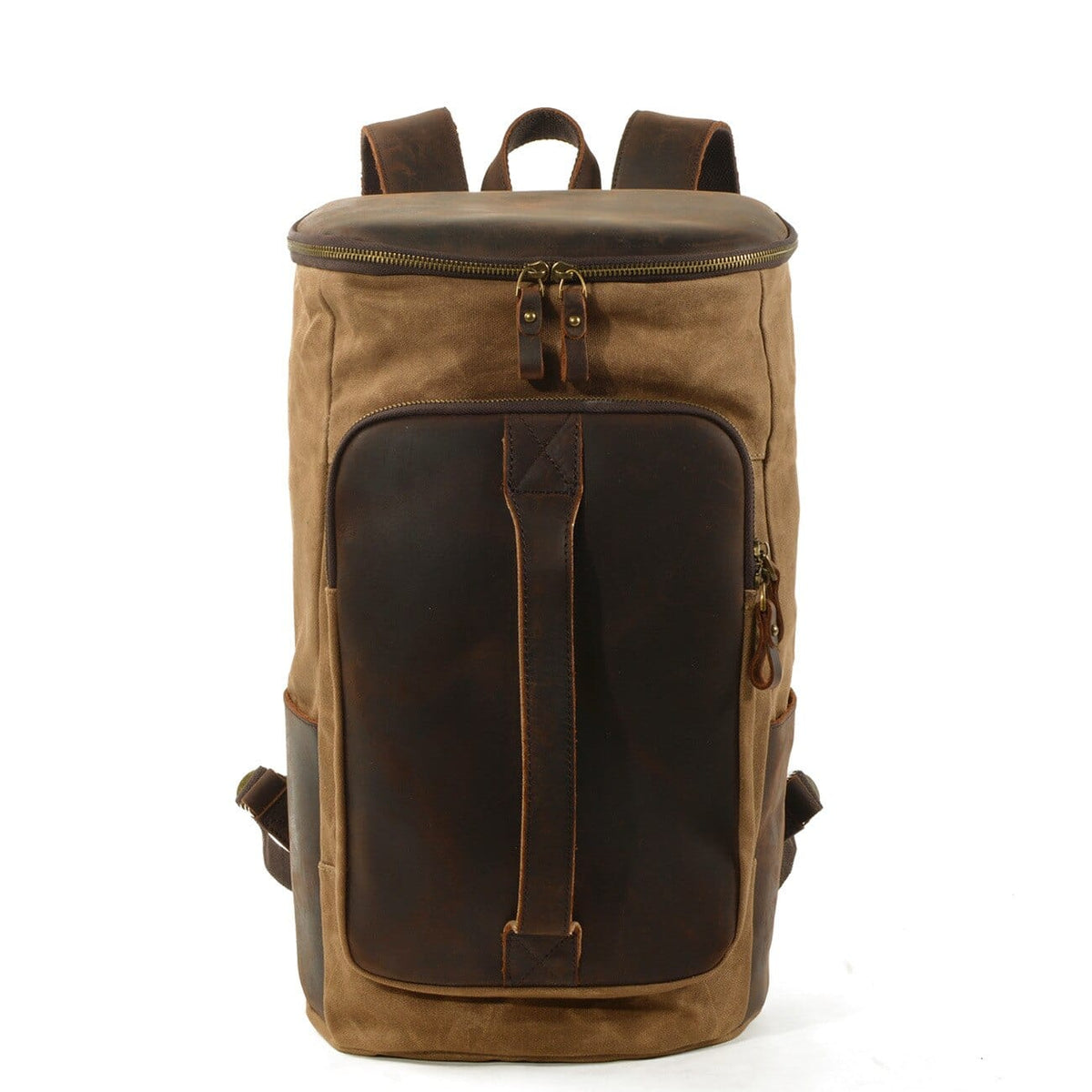 canvas leather backpack men Vintage 25L Laptop Rainier Backpack - Black and durability for wherever Color:TEAM COLLEGIATE PURPLE/BLACK BOGO_May25