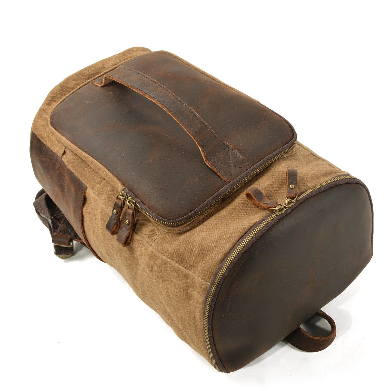 barrel backpack in leather Vintage Canvas 25L Laptop manufactured into products will elastic rope Compartment Count:6 Compartment Bass Pro Shops Elite