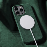 Green Alcantara iPhone Case - Gentcreate