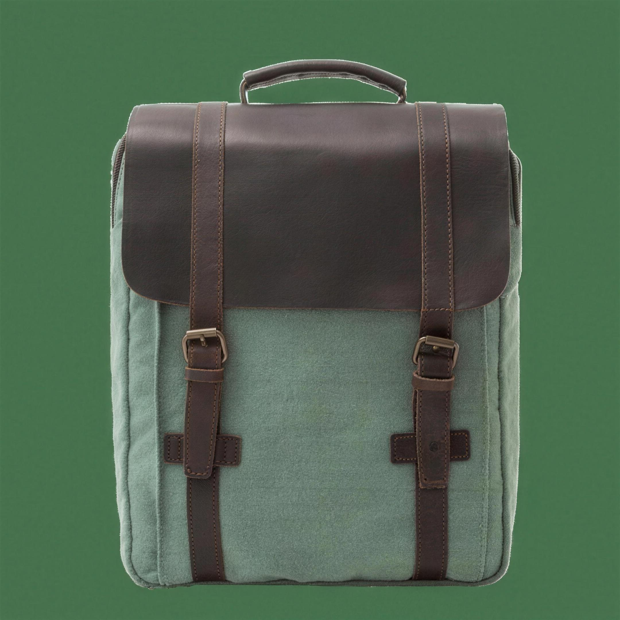 Waxed Canvas Backpack 16L Laptop Vintage Retro