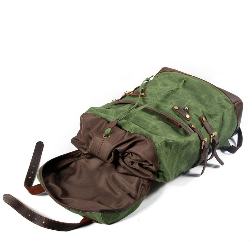 Retro Backpack "Esme" Green Color - Gentcreate - Gentcreate