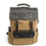 Vintage Canvas Backpack "OG" Khaki Color - Gentcreate