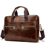 Vintage Leather Briefcase "Teneo" - Gentcreate