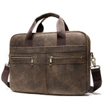 Vintage Leather Briefcase "Teneo" - Gentcreate