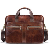 Vintage Leather Briefcase "Teneo" - Gentcreate