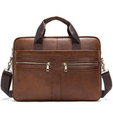 Vintage Leather Briefcase "Teneo" - Gentcreate