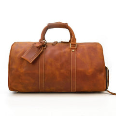 Bolsa de fin de semana de piel Pugna, estilo años 80