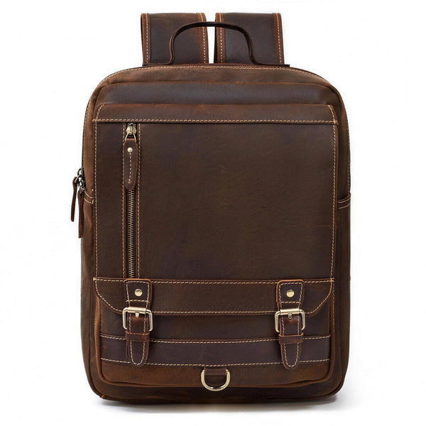 Vintage Leather Backpack 14 display picture 1