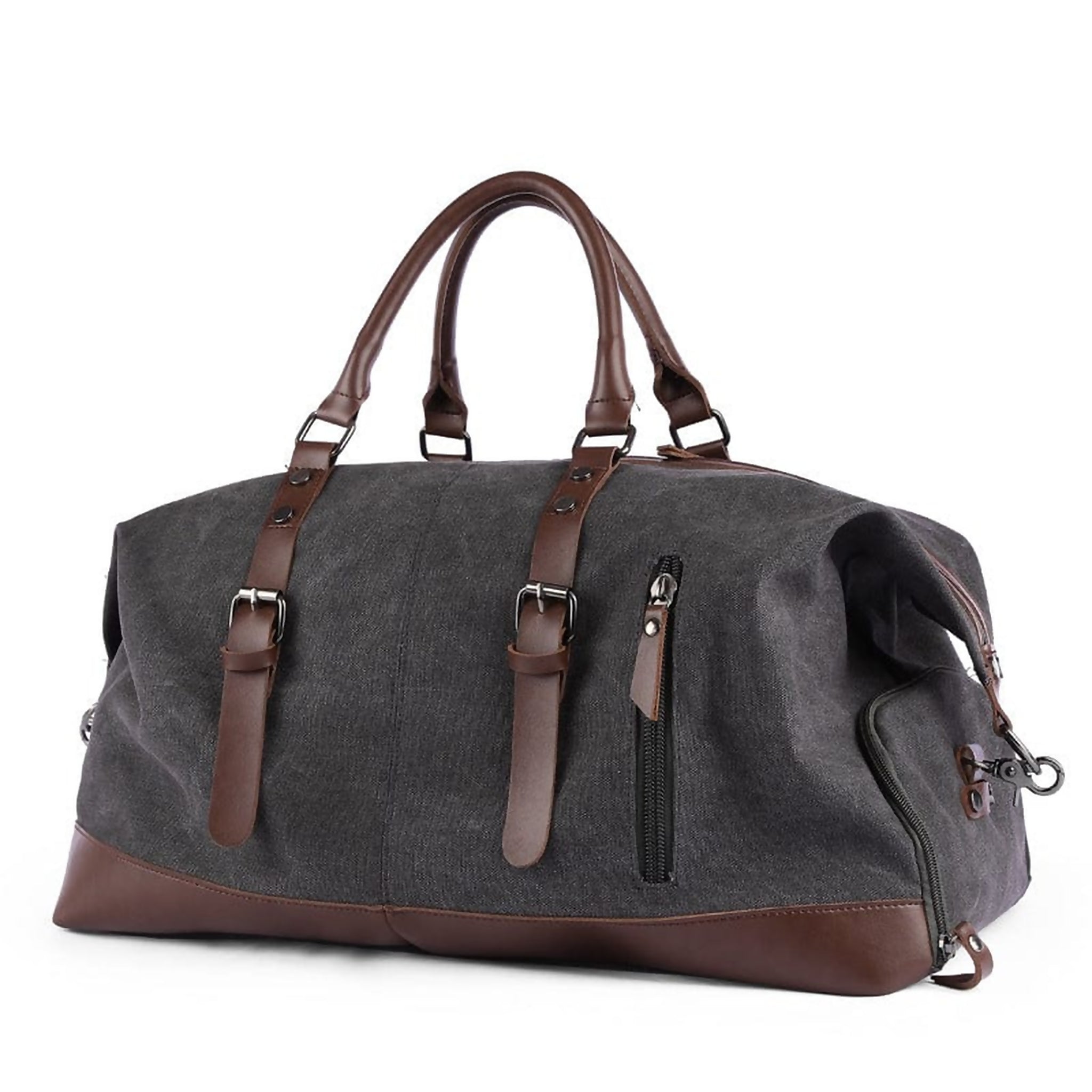 Large Canvas Duffle Bag Travel, Black