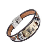 Zodiac Leather Bracelet "Constellatio" - Gentcreate