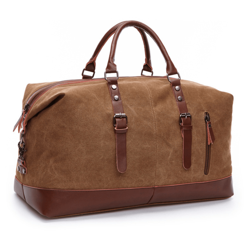men's canvas travel duffle bag Large Canvas Duffle Bag Travel, Black