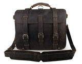 Leather Messenger Bag "Experientia"