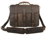 Leather Messenger Bag "Experientia"