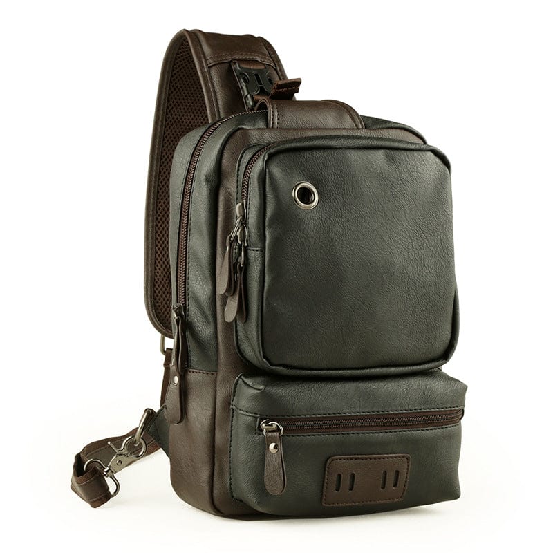 Leather Crossbody Backpack "Singularis" - Gentcreate