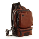 Leather Crossbody Backpack "Singularis" - Gentcreate