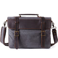 Waxed Canvas Briefcase Magister