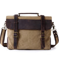 Waxed Canvas Briefcase Magister